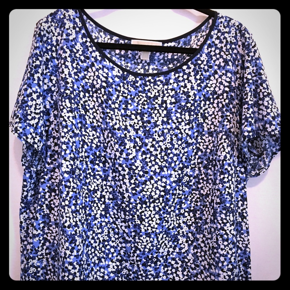 Michael Kors Women’s Top Blue White Black